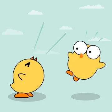 Yellow Chicks Illustrazione stock