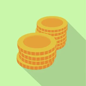 Yellow chips on a lime background. Vector illustration. Close-up. Gambling Stock Illustration