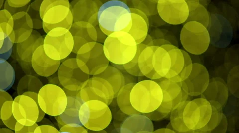 Yellow Christmas lights. Stock Footage 66339338