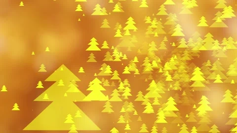 Yellow Christmas tree light animation against blurred background. Stock Footage 108719625