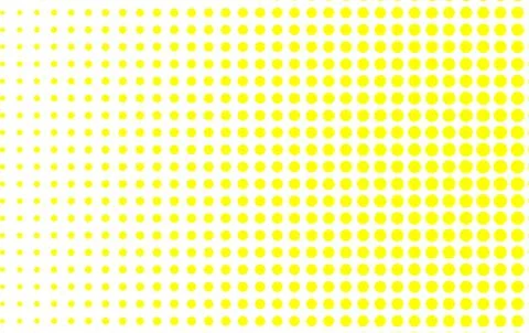 Yellow circle consisting of small circles. Stock Illustration
