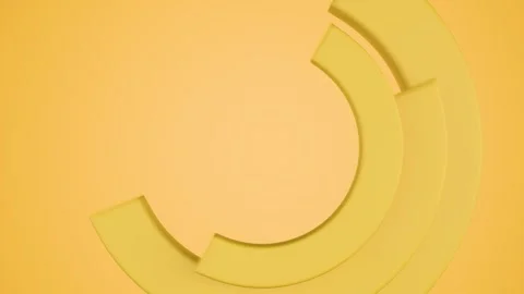Yellow circle frame background Stock Footage 303342713