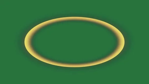 A yellow circle on green background and green screen animated chromakey Stock Footage 335681512