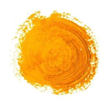 The yellow circle paint strokes Stock Illustration