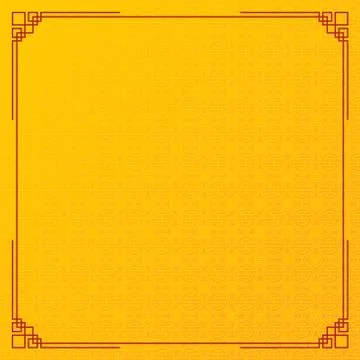 Yellow circle pattern chinese abstract background Stock Illustration