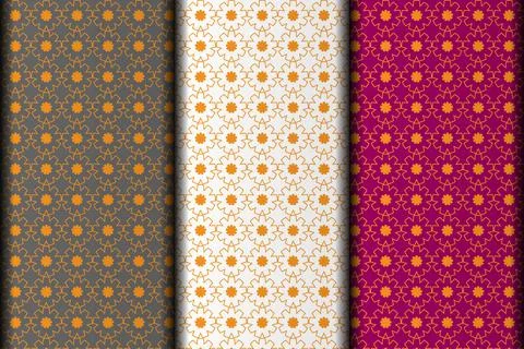 Yellow circle style vector eps pattern design template. 스톡 일러스트