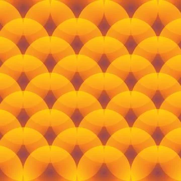 Yellow Circles art pattern background with luminous elements Stock Illustration