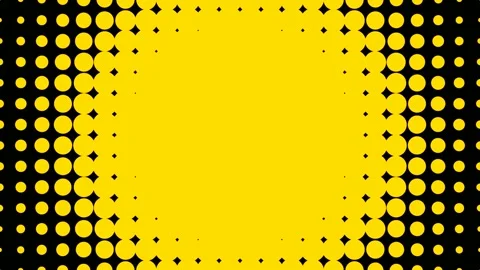 Yellow circles on a black background 動画素材 195107759