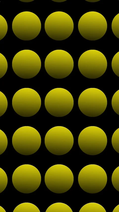 Yellow Circles Pulsing Vertical Abstract Geometric Background Video stock 342608486