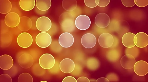 Yellow Circles On Red Background. Seamless loop. Stock Footage 64931376