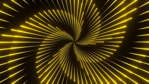 Yellow Circular Duable Laser Show Background VJ Loop in 4K Stock Footage 304534019