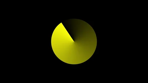 Yellow circular scanning radar animation rotating continuously against deep.. Stock Footage 345547873