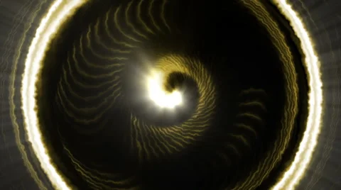 Yellow circular waves 스톡 동영상 53859575