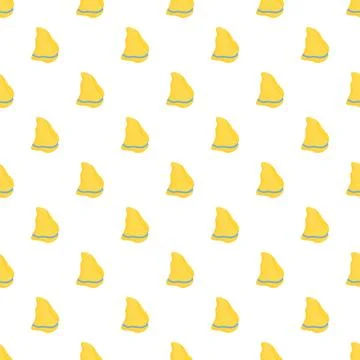 Yellow cleaning sponge abstract seamless pattern background Stock Illustration