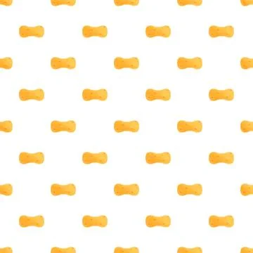 Yellow cleaning sponge repeating seamless pattern background イラスト素材