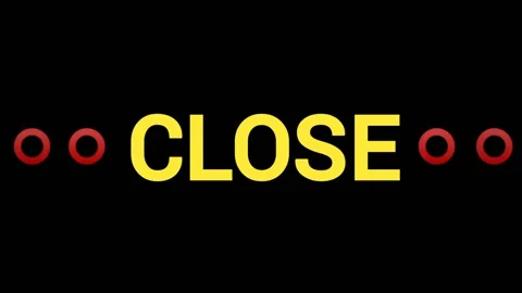 Yellow close circle animation Stock Footage 229776978