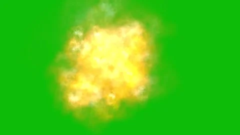 A yellow cloud on a green background Vídeos de archivo 331103813