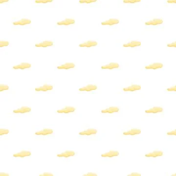 Yellow cloud like shapes forming seamless pattern 스톡 일러스트