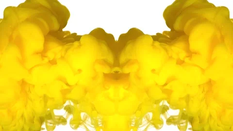 Yellow cloud of smoke billows upward in the form of a nuclear mushroom 動画素材 317796294