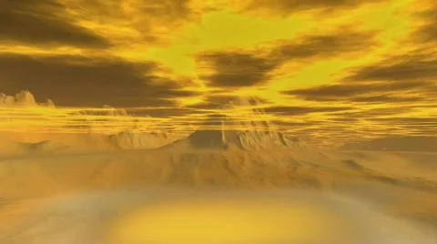 Yellow Clouds Stock Footage 667008