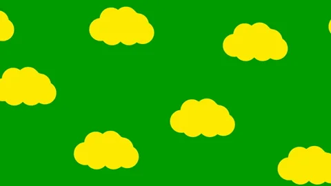 Yellow clouds green Stock Footage 230875875