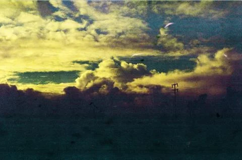 Yellow Clouds, Sky Stock Photos