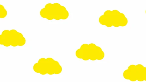 Yellow clouds white Stock Footage 230875847