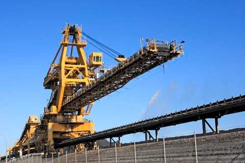 Yellow Coal Loader Stock Photos