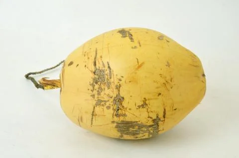 Yellow coconut Stock Photos