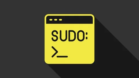 Yellow Code terminal icon isolated on grey background. Browser window with Stock Footage 155481719