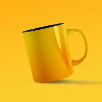 Yellow Coffee Mug Stock Illustration