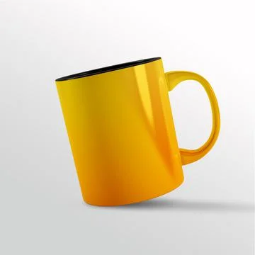 Yellow Coffee Mug Stock Illustration