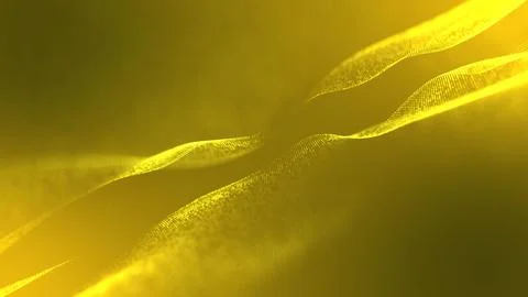 Yellow color Abstract Trapcode Form digital particle wave. Trapcode form do.. 스톡 일러스트