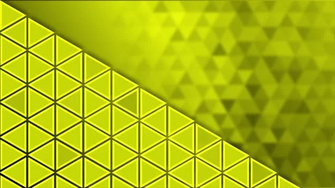 Yellow color flickering Triangular shapes pattern background Stock Footage 217906919