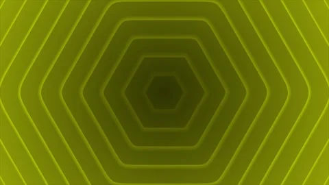 Yellow color hexagon shape repeating pattern simple background Stock Footage 245419173