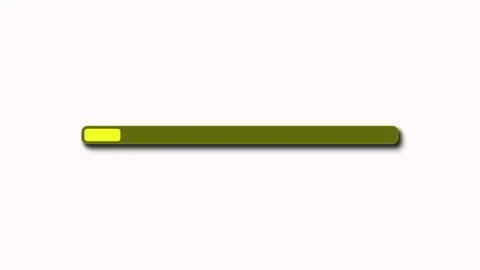 Yellow color loading bar icon on a white abstract background. 스톡 일러스트