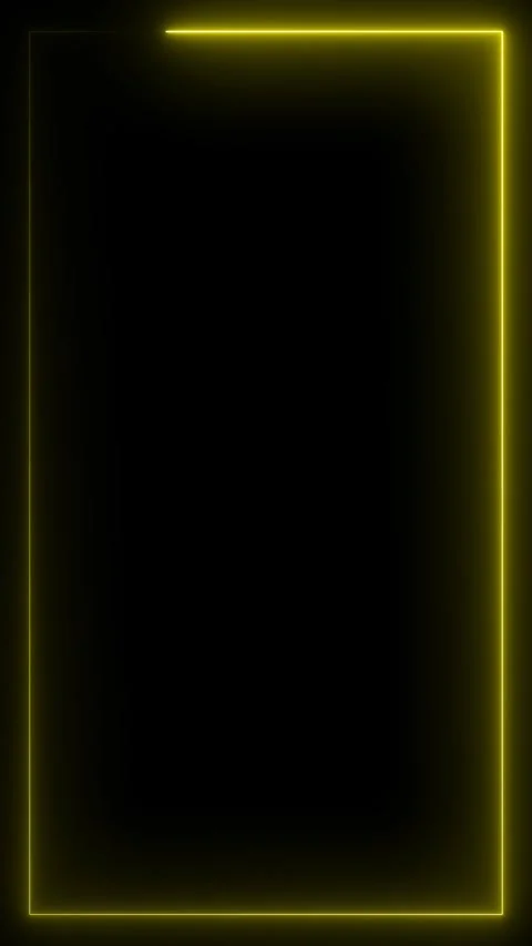 Yellow color rectangle frame animation vertical short video footage clip Stock Footage 256782273