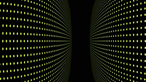 Yellow color seamless looping circular dots background Stock Footage 204737812