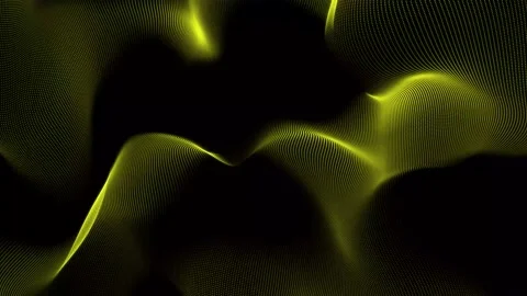 Yellow color trapcode form wave background. Creative digital wave texture. Stockbeeldmateriaal 237430349