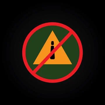 Yellow color triangle technical error caution message sign illustration bac.. Stock Illustration