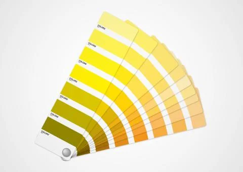 Yellow colors guide Stock Illustration