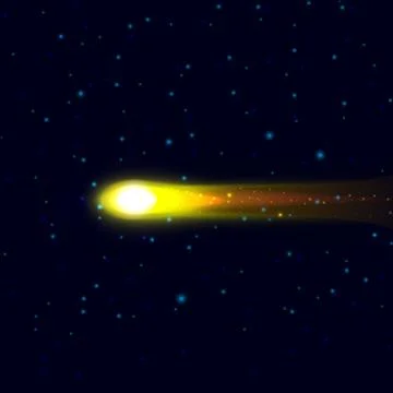 Yellow Comet Stock Illustration