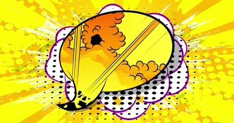 Yellow Comic Book Background Stock Footage 166254713