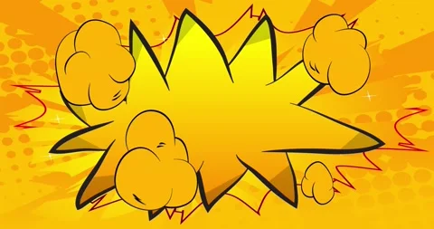 Yellow Comic Book Background Stock Footage 169198946