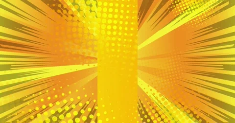 Yellow Comic Book Background Wallpaper Stock Footage 169736322