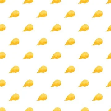 Yellow comic style blast smoke seamless pattern 스톡 일러스트