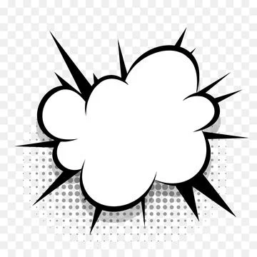 Yellow comics speech bubble for text Stock Illustration