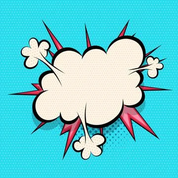 Yellow comics speech bubble for text イラスト素材
