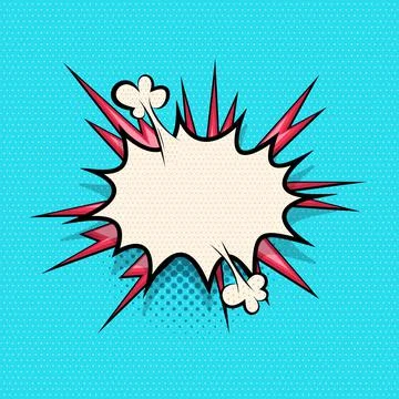 Yellow comics speech bubble for text Illustrazione stock