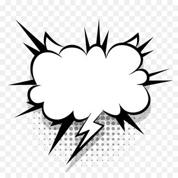 Yellow comics speech bubble for text Stock Illustration